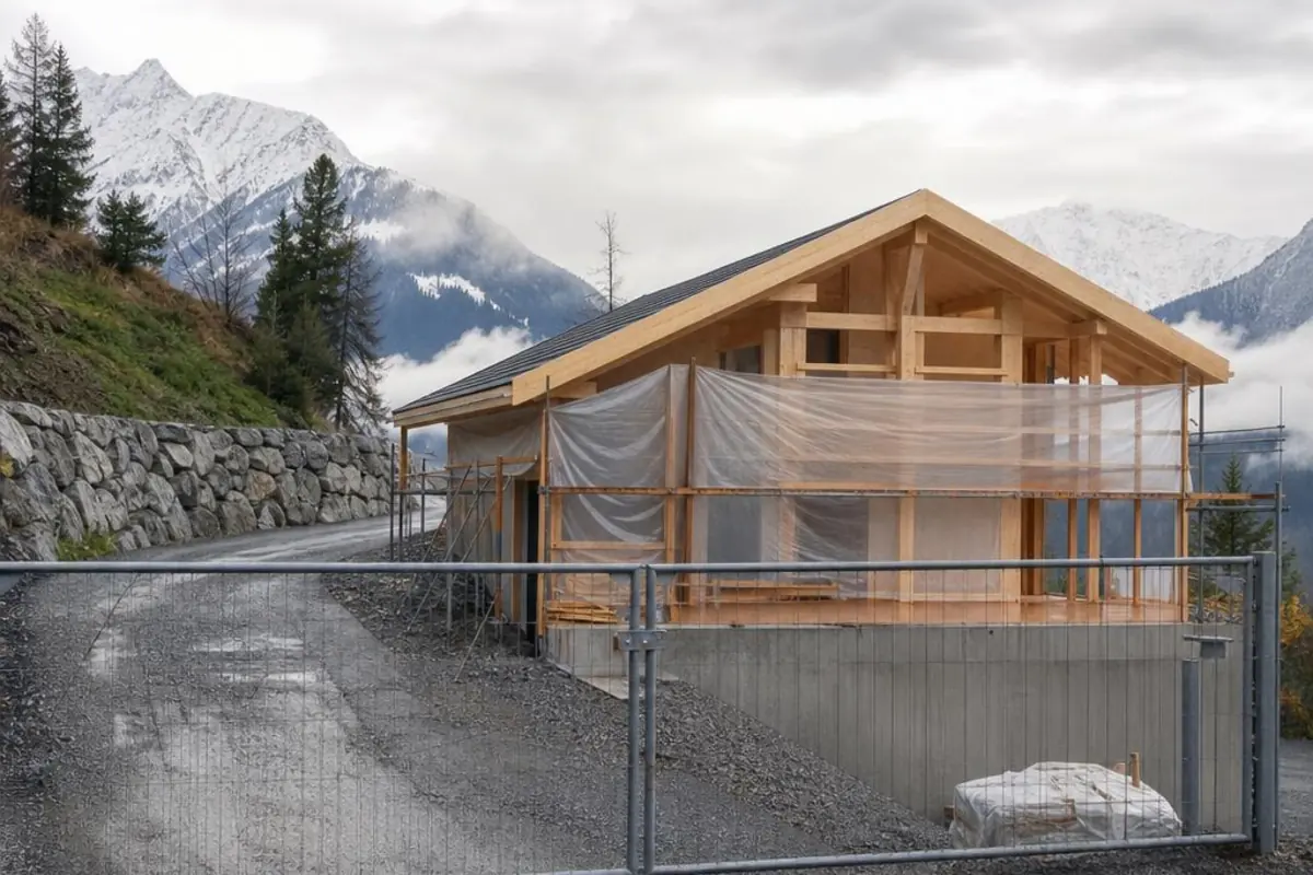 GU Konkurs Schweiz mit stillstehendem Rohbau im Mittelland GU Konkurs Schweiz mit stillstehendem Rohbau im Mittelland